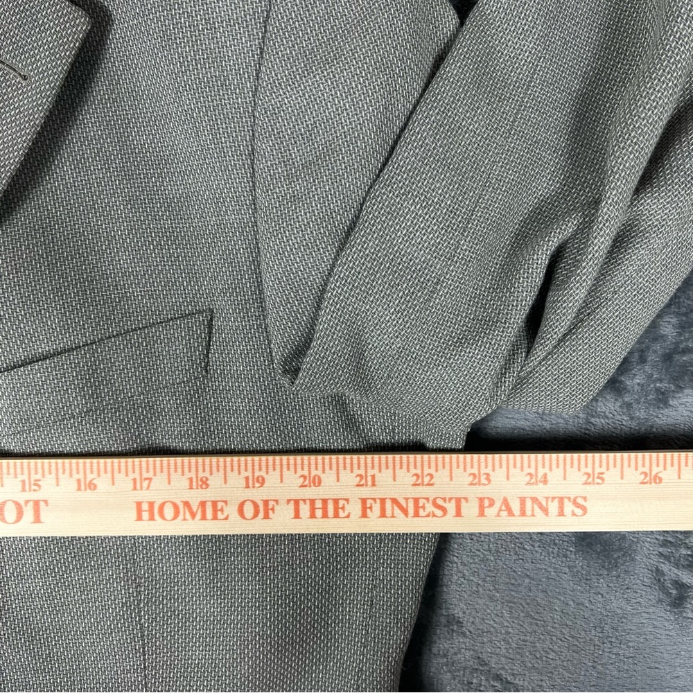 Hugo Boss Men's US 44R Grey Angelico 3 Button Blazer Jacket Sport Coat Vintage - Picture 12 of 16